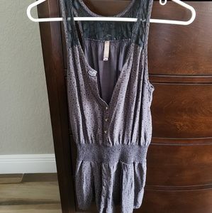 Freepeople Grey Lace Romper
